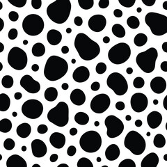 Dalmatian spots or print pattern vector background