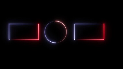 Subscribe button and outro for gaming and video channels Youtube End screen animation. neon glowing end screen