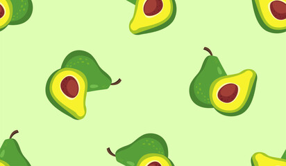 Avocado pattern geometric seamless. fresh avocados pattern.