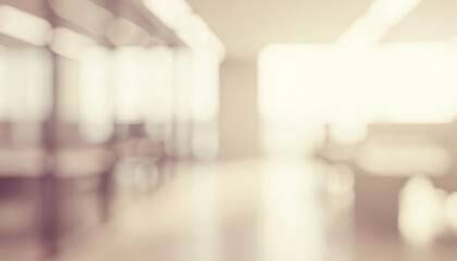 Abstract interior background with soft focus and warm light tones, creating a cozy glowing ambience with gentle illumination that feels calm and welcoming