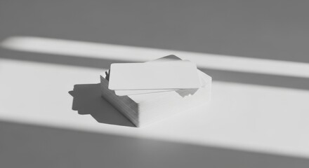 minimalist monochrome shadowed rectangular blocks with elongated shadows on plain surface