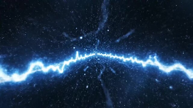 Galactic electrical storm rips space