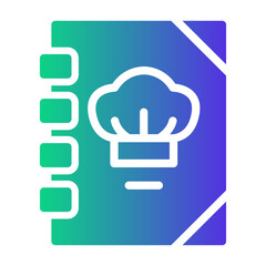 recipe book Gradient icon
