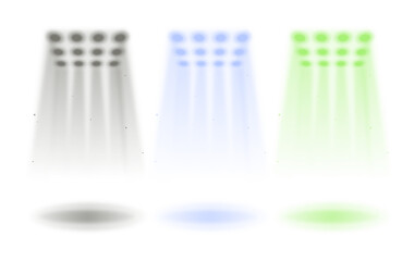 3d rendered illustration of a set of transparent plastic bottles