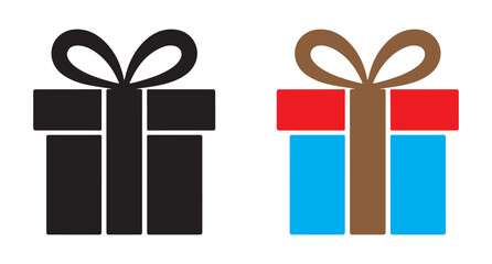 Gift box icons set. Surprising gift box flat style collection. vector illustration EPS 10