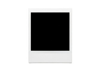 White polaroid frame photo picture instant camera photography template mockup empty isolated on transparent background