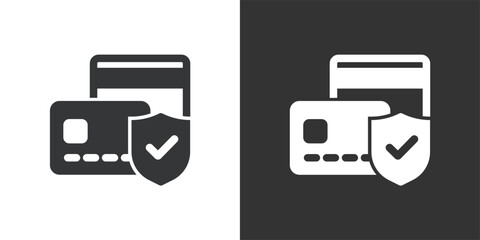 Payment Protection icon. Solid glyph series icon