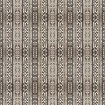 Vintage Ornamental Vertical Stripe Pattern Collection &ndash; Geometric, Floral, Baroque, Tribal and Art Deco Engraved Decorative Columns Seamless Pattern