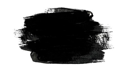 Abstract Black Paint Brush Strokes Stop Motion Animation,Animated grunge black ink brush strokes on white. Abstract monochrome paint texture sequence for motion graphics, transitions, masks