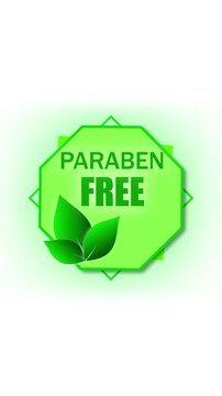Organic product branding animation. Green leaf eco friendly design vertical video. Health beauty cosmetics branding. Natural skincare sustainable packaging vertical video.