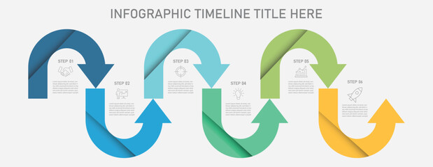 Arrows workflow steps. Timeline infographic design vector and marketing icons. Global business process graph, step to success diagram and arrow timeline vector infographic chart illustration