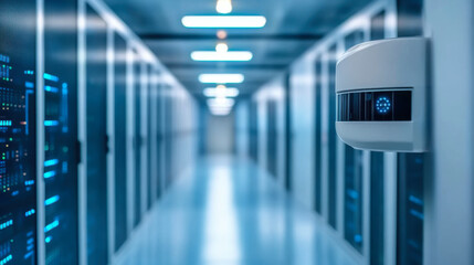 Artistic representation of data flowing seamlessly across a global cloud computing network