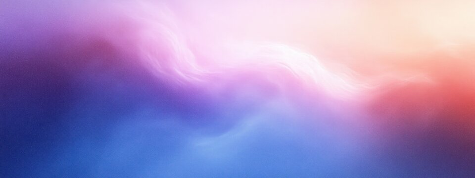 dreamy pastel cloudlike gradient with soft pink, purple, and blue light creating a serene calming atmosphere