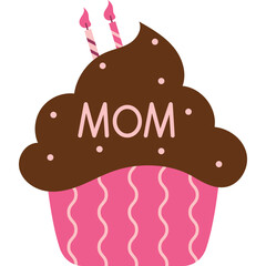 Cupcake Mother's Day Illustration