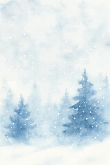 misty mountain ridges snowfall background