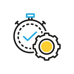 Multi color icon for productivity