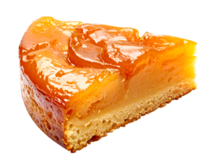Tarte Tatin isolated on transparent png