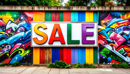 colorful graffiti on the wall