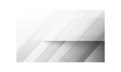 Layered translucent diagonal panels and soft shadows in a minimalist grayscale composition conveying calm serenity