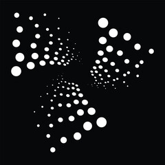 Abstract Circular Patterns Geometric Halftone Designs