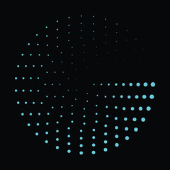 Abstract Circular Patterns Geometric Halftone Designs