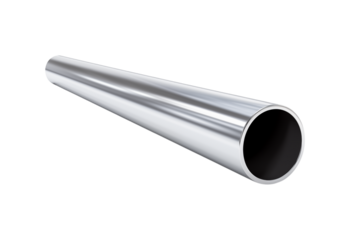 Industrial Metal Pipe Isolated: Construction, Plumbing, Design on transparent background png