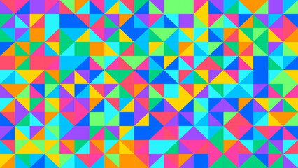 Vibrant Polygonal Abstract Pattern Background – Colorful Triangular Geometric Vector Art