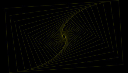 Abstract Twisted Geometric Square Line Pattern