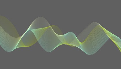 Colorful Flowing Abstract Wave Line Background