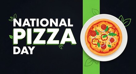 Celebrate national pizza day with a delicious pizza pie, perfect for sharing with friends and family on this special day of culinary delight