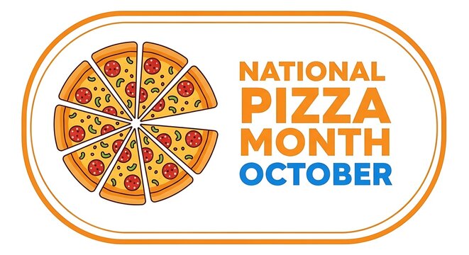 Celebrate national pizza month in october with a delicious slice, isolated on white background enjoy the cheesy goodness and savory toppings - Powered by Adobe