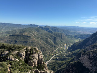 Montserrat From Santa Maria de Montserrat Abbey Spain Photo