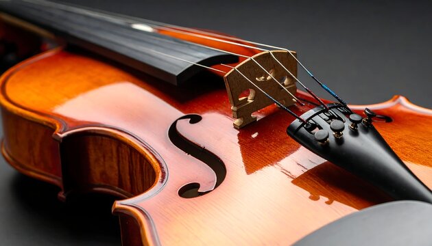 Close-up of a Violin - A Timeless Musical Instrument.