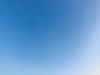 Bright Blue Sky with Subtle Vignette Clean Background and Copy Space on West Lake in Hanoi, Vietnam