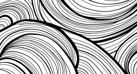Abstract flowing lines pattern in black and white creates a dynamic visual texture.