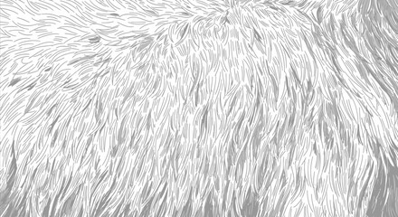 White fluffy fur texture background, soft and cozy.