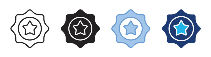 Badge icon set multiple style collection