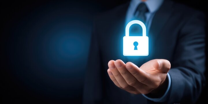 Securing digital assets importance of cybersecurity awareness professional office setting image dark environment close-up digital safety concepts