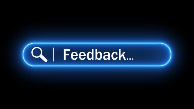 Feedback concept on the transparent background. Motion graphics of review analysis idea. Reputation management, user comment rating online. 4k video. 
