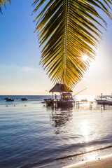 Coucher de soleil sur l’île Maurice 