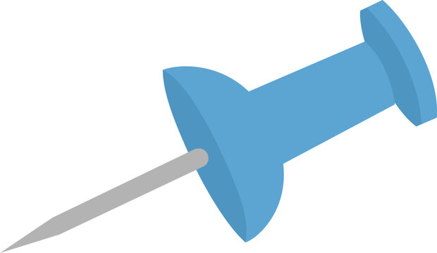 Blue push pin