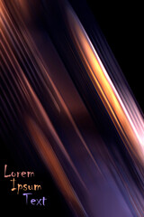 ABSTRACT BLURRED BACKGROUND. The light spills onto the black background, creating an interesting abstract design&mdash;a pattern of lines and halftones that evokes various associations in your imagination.