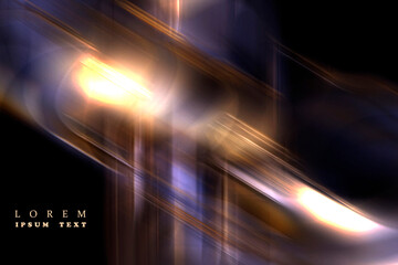 ABSTRACT BLURRED BACKGROUND. The light spills onto the black background, creating an interesting abstract design&mdash;a pattern of lines and halftones that evokes various associations in your imagination.