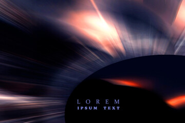 ABSTRACT BLURRED BACKGROUND. The light spills onto the black background, creating an interesting abstract design&mdash;a pattern of lines and halftones that evokes various associations in your imagination.