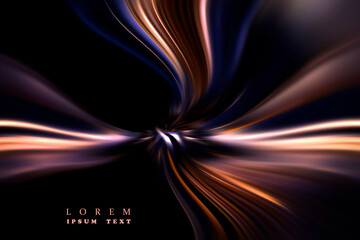 colored stream of light	