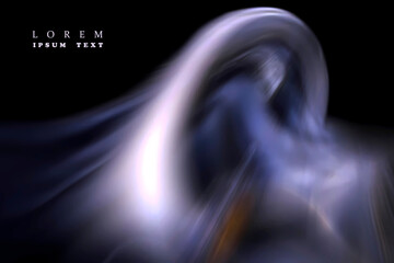 ABSTRACT BLURRED BACKGROUND. The light spills onto the black background, creating an interesting abstract design&mdash;a pattern of lines and halftones that evokes various associations in your imagination.