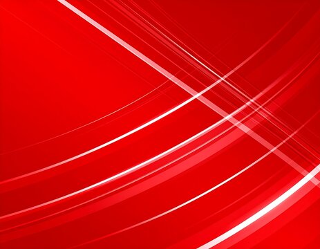 Dynamic Red Abstract Background with White Lines. - Powered by Adobe