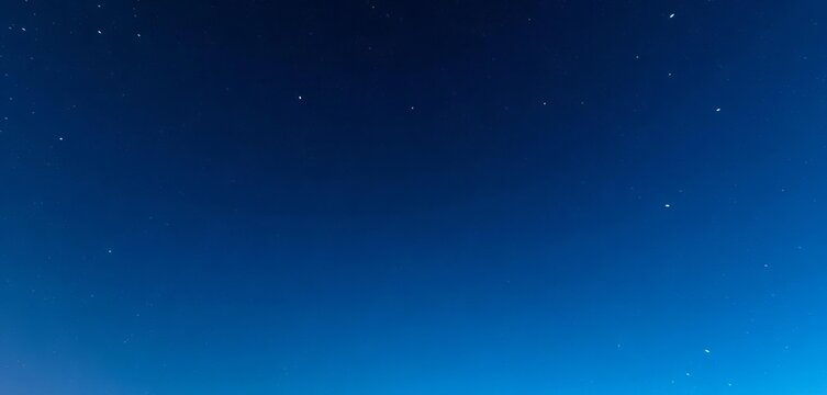 Vast, deep twilight blue sky speckled with countless distant stars,  art,  shine