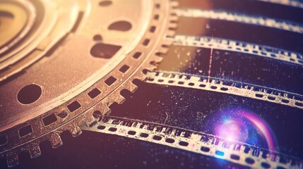 Vintage Film Strips Capturing Memories Through Time and Preservation of Cinematic History