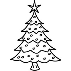 Christmas tree with star